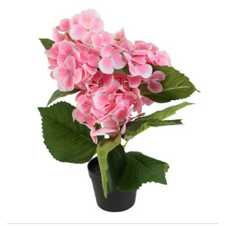 Countryfield Kunst plant Hydrangea macrophylla roze-L35B35H37CM