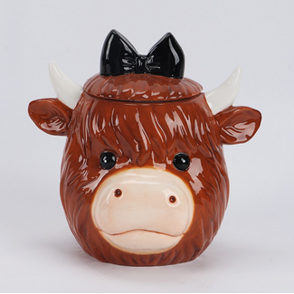 Cookie jar highland cow