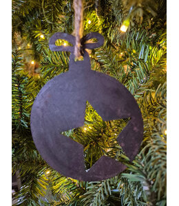 ## Metalen kerstboom hanger kerstbal