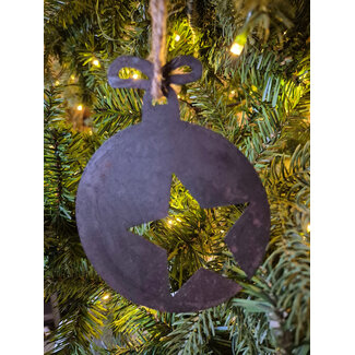 # Metalen kerstboom hanger kerstbal