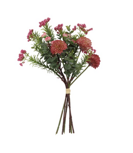 Countryfield @ Dahlia Pompon Boeket roze-L33B20H14CM