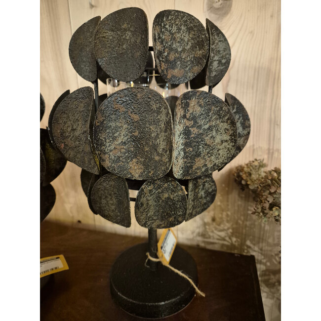 Countryfield Windlicht op voet Yelina M bruin - ca. 20 x34 cm