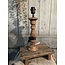 Tafellamp hout - 16x16x35 cm - excl. kap