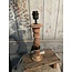 Tafellamp hout - 16x16x35 cm - excl. kap
