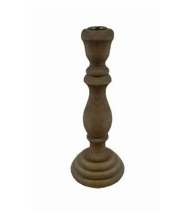 # Kandelaar hout L 30 cm / 1061