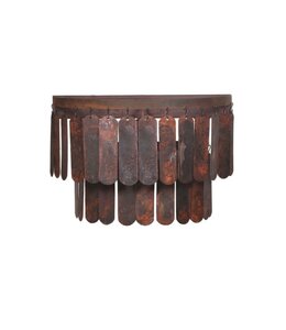 Wandlamp roest lamel 40 cm / 2531