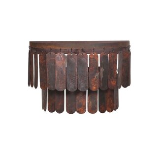 Wandlamp roest lamel 40 cm / 2531