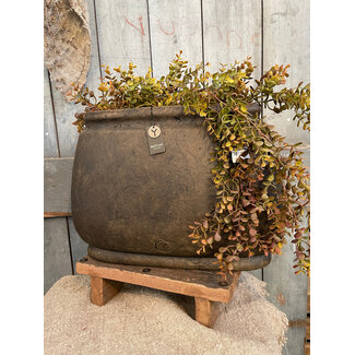 Wordt niet verzonden - Planter Oval Luxury Majestic Brown L 48X20X34