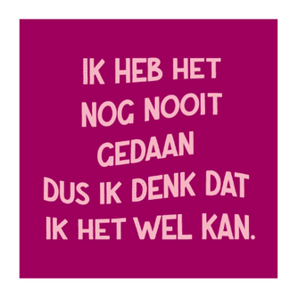 Magneettegeltje ik heb het nog nooit gedaan - 5x5x0,8cm