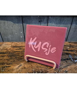 # Tegeltje kusje - 	10,5x10,5x0,5cm