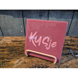 Tegeltje kusje - 	10,5x10,5x0,5cm