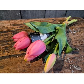 Countryfield Kunst boeket Tulipa S roze-L15B15H29CM