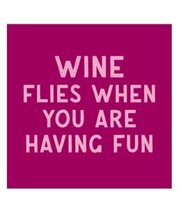 # Tegeltje wine flies - 10,5x10,5x0,5cm