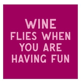 Tegeltje wine flies - 10,5x10,5x0,5cm