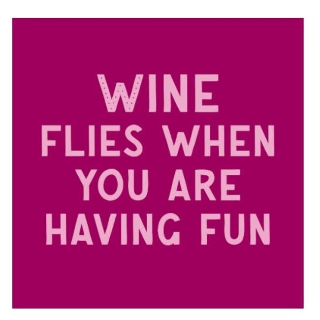 Tegeltje wine flies - 10,5x10,5x0,5cm