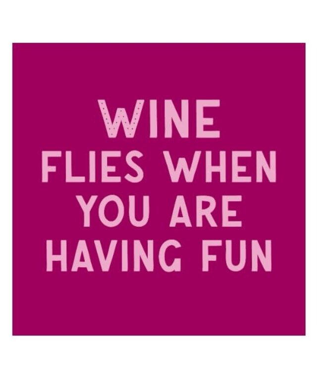 # Tegeltje wine flies - 10,5x10,5x0,5cm