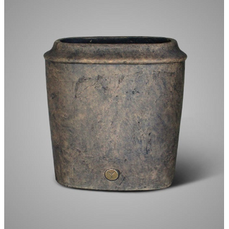 wordt niet verzonden - Planter Oval Edge Luxury Majestic Brown L 34x15x36