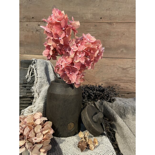 wordt niet verzonden - Bruine pot met deksel 26 cm