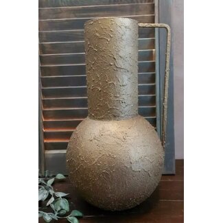 Countryfield # Kruik ro Fresco M antiek brons-L21B21H35CM