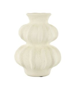 # Aardewerk vaas Nobu M off-white - 18,5x18,5x24,5cm