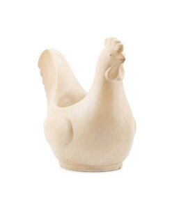 # wordt niet verzonden - Aardewerk bakje kip S - 18,5x10,5x16cm