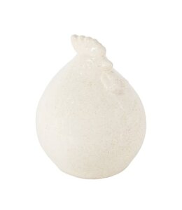 # wordt niet verzonden - Aardewerk kip beige - 15x15x20cm