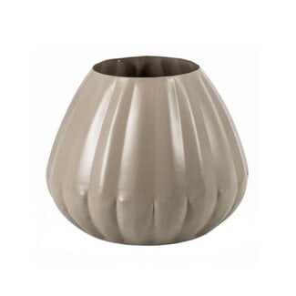 Metalen vaas sand - 	10,5x19,5x17cm