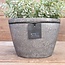 Still # wordt niet verzonden - 4324 - Grijs gemeleerde ovale bloempot Ca. 29 B x 15 D x 19 H cm - serie "Earth"