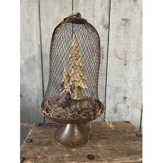 Countryfield # Theelichth ro Bamhi L roest-L18B18H34CM - (excl. deco)