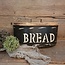 # Breadbox 38x24x20cm - metaal - mangohouten deksel