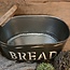 # Breadbox 38x24x20cm - metaal - mangohouten deksel