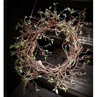 Countryfield salixkrans 45 cm - takkenkrans met wilgentakjes er op - kunst - 45 cm