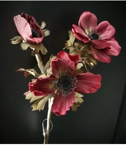 # anemone 50 cm - burgundy