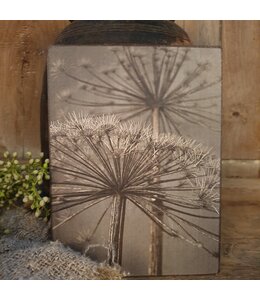 # 747 - Afbeelding op hardboard - berenklauw - 14 x 19 cm