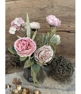 # Oudroze rozen boeket