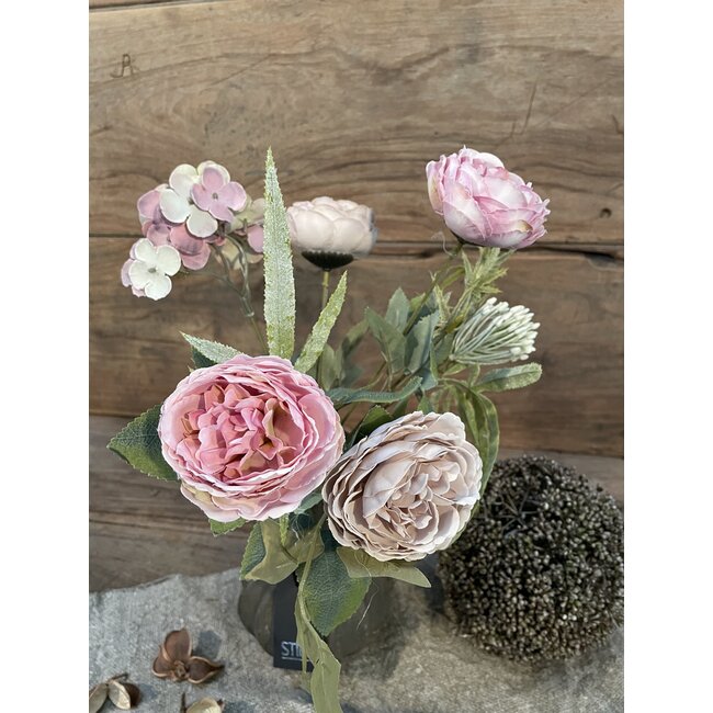 Oudroze rozen boeket