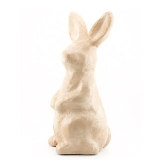 Aardewerk ornament bunny L wb - 14,5x13,5x30cm