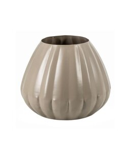# Metalen vaas sand - 	10,5x19,5x17cm