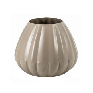 Metalen vaas sand - 	10,5x19,5x17cm