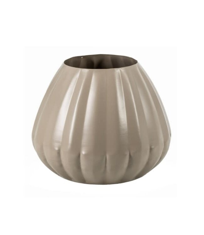 # Metalen vaas sand - 	10,5x19,5x17cm