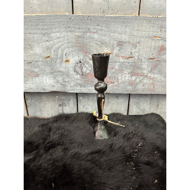 # Kaarsenstandaard zwart - 6 x 16 cm