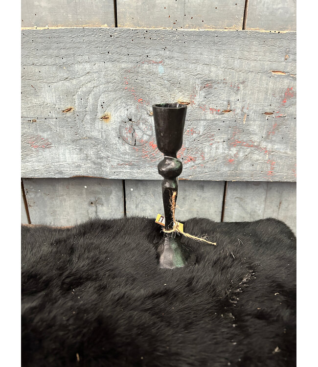 # Kaarsenstandaard zwart - 6 x 16 cm