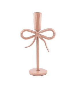 # Kaarsenstandaard bow 20cm roze