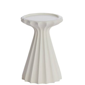 Kaarsenhouder Ø9x14 cm SIDARI crème