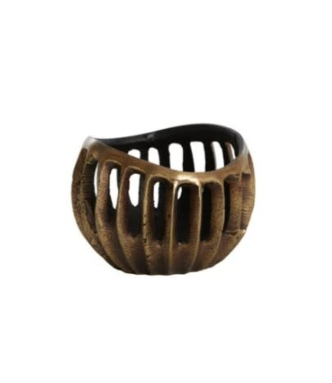 # Theelicht Ø10x8 cm CHALCO antiek brons+zwart