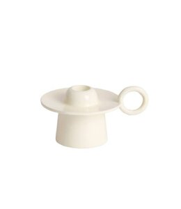 # Candle stick 14x10,5x9 cm SALTILLO shiny cream