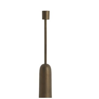 Candle stick Ø5x33,5 cm YASILO dark bronze