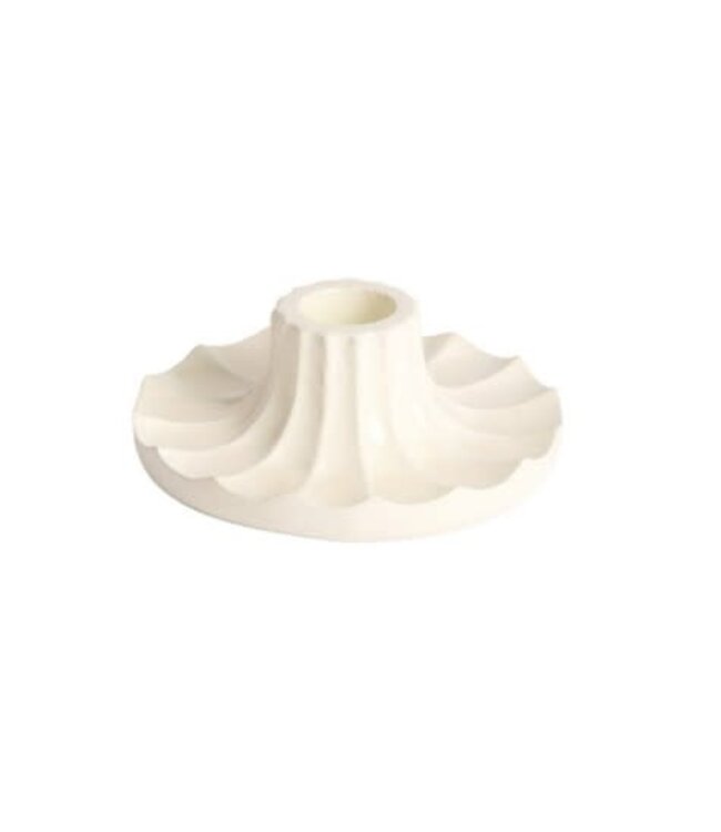 # Candle stick Ø10x5 cm MERIDA shiny cream