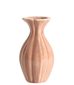 @ Vase deco Ø8,5x15,5 cm SHIREL ceramics pink