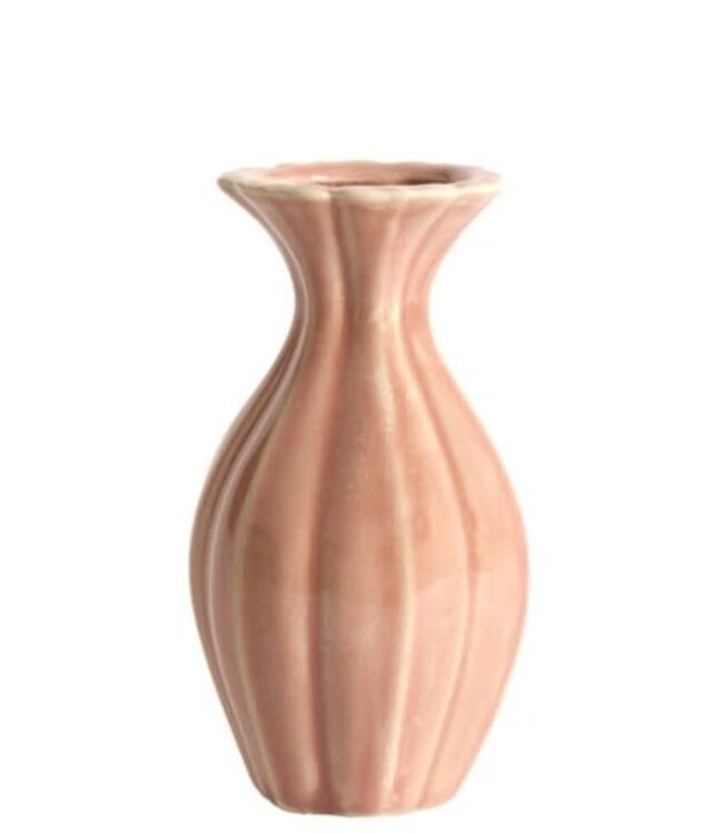 # Vase deco Ø8,5x15,5 cm SHIREL ceramics pink
